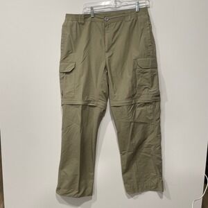 Columbia Convertible Cargo Hiking Pants Mens Medium 32 Beige‎ Outdoor Casual
